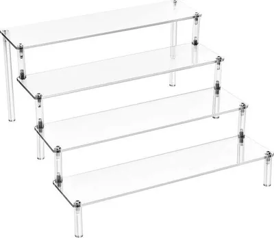 Produktbild von Acryl Displaystand mit 4 Ebenen, Parfumorganizer für Nagellack, Kosmetik und Schmuck.