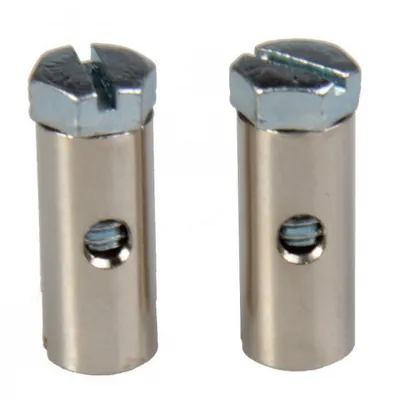 Obrázok produktu pre verschraubte in 15 x 8 mm Silber 2 Stück