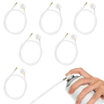 6er Set Sprühdosen-Verlängerungsschlauch 60 cm, flexibel