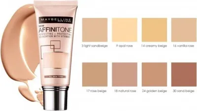 Image de Maybelline Affinitone Fond de teint hydratant 03 Light Sand Beige, 30 ml