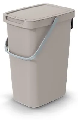 Zdjęcie produktu dla Kosz na śmieci z pokrywką jasny brąz 12L SYSTEMA Q COLLECT Keden NHW12-WG5C