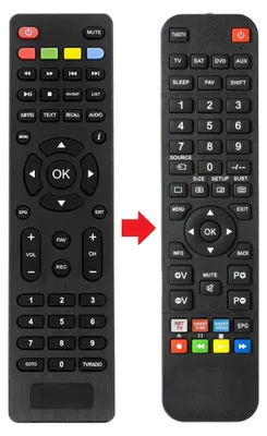 Produktbild von Fernbedienung geeignet für PREMIUMX FTA521S | HD-520SE-FTA | HD520SEFTA