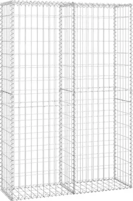Produktbild von vidaXL Steinkorb Gabione mit Deckeln Verzinkter Draht 150×100×30 cm