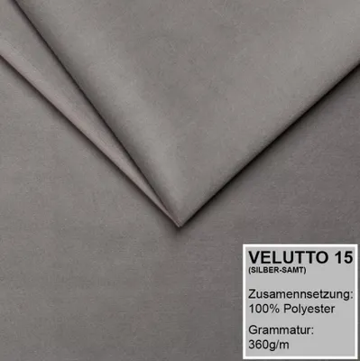Produktbild von Polsterbett VERO 180x200 mit Matratze und Bettkasten. Farbe: Grau.