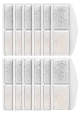 Productafbeelding van Wasserbronnenfilters en voorfilters, 12 stuks voor 3-liter huisdierenfonteinen