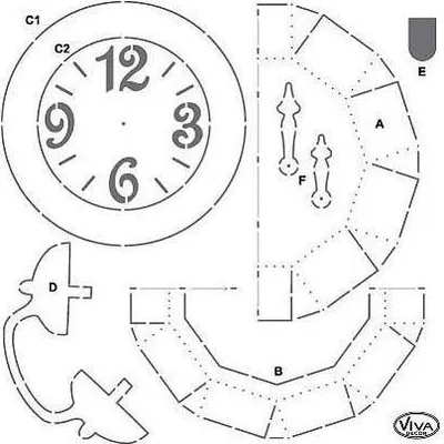 Image de Modèle de dessin - Viva Decor - réveil