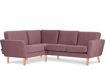 Obrázek produktu pro Rohová pohovka Konsimo levá s područkami "TAGIO", červená, látka, skandinávská, 220x80x181cm