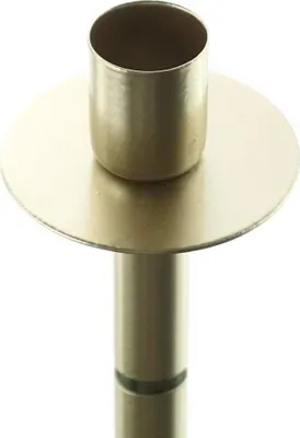 Produktbild von nature trends Flaschen-Stabkerzenhalter Goldfarben 6 x 8 cm aus Metall