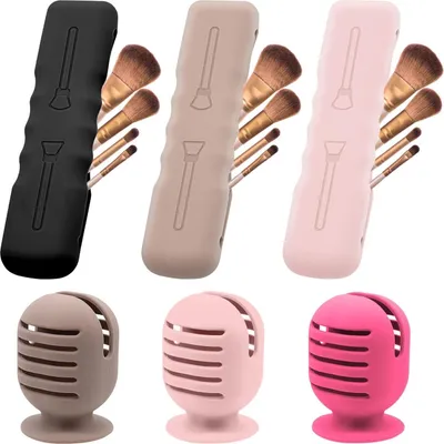 Produktbild von Makeup-Schwammhalter, Kosmetiktasche aus Silikon 6 Stück