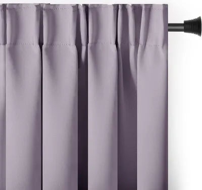 Produktbild von Gardine Kräuselband Multifunktionsband 140x175 cm Rosa Pink Vorhang Einfarbig Verdunklungsvorhang Aufhängung Pleat