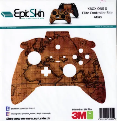 Produktbild von XBOX ONE Elite Controller Skin - Design Aufkleber Atlas