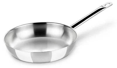 Produktbild von MONIX Chef | Bratpfanne 26 cm, Edelstahl 18/10, ohne Antihaftbeschichtung, dreifach geschmiedeter Diffusorboden, für alle Herdarten einschließlich Induktion geeignet