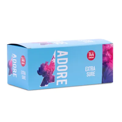 Produktbild von Adore Extra Sure Kondome 144 Stück