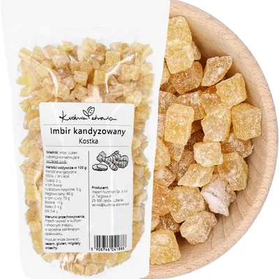 Produktbild von Ingwer Kandiert Würfel 500g Süß Scharf Snack Tee Backen Dessert