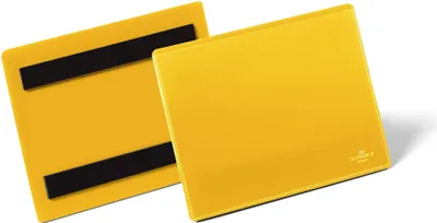 Zdjęcie produktu dla DURABLE Magnetyczna kiesze? magazynowa A6 pozioma, ?ó?ty, 175604, 50 szt.