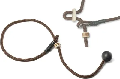 Produktbild von Mystique® Field trial Kurzführer 6mm mit Zugbegrenzung braun 70cm
