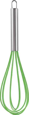 Produktbild von 1/5 Stück Silikon-Schneebesen, Edelstahlgriff, spülmaschinenfest, ergonomisches Design mit Aufhängeloch, Schneebesen, Küchenbedarf