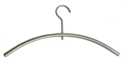 Produktbild von Kleiderbügel Pachet drehbar, ohne Hosensteg, Edelstahl gebürstet, Breite: 445 mm