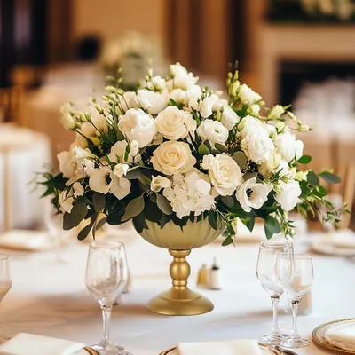 Produktbild von Goldene Urnenvase für Hochzeiten: Blumenurnen Tischdekorationen - Elegante Blumenstück Töpfe Set von 10
