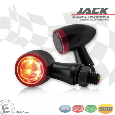 Immagine prodotto di Set indicatore/RL SMD Jack nero M8 alluminio
