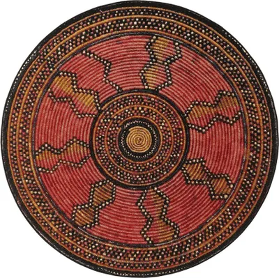 Produktbild von In- & Outdoor Teppich Artis Ø 160 cm rund Rot