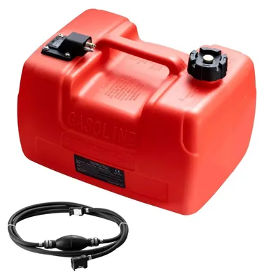 Produktbild von Kraftstofftank - Tragbarer Außenbordtank 12 L - Mit Schlauch - Für Boot & Yacht - Reservekanister Benzin