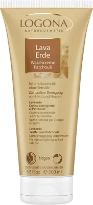 Produktbild von LOGONA Lavaerde Waschcreme Patchouli, Reinigungscreme, Unisex, Empflindliche Haut, Reinigend, Rhassoul-Ton, Tube