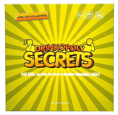 Produktbild von Drinkopoly Secrets Trinkspiel – 300 Karten Aufgaben Wahrheit Pflicht Erwachsene
