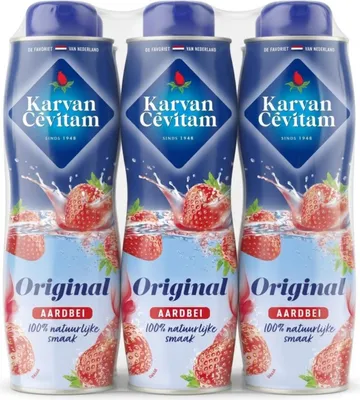 Image de Karvan Cevitam - Siroop Karvan Cevitam Strawberry 600ml | Bouteilles d'un 600 millilitres | 6 pièces