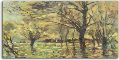 Produktbild von Coloray Acrylbild 120x60  Wandbild Acrylbilder Foto Frühling auf dem Seine Gemälde