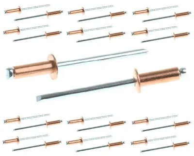 Image de Marcopol Rivets Aveugles Cuivre/Acier 3x6mm 25 Pcs