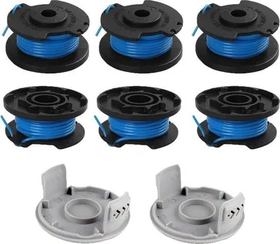 Immagine prodotto di Bobine per decespugli Ryobi - Set da 6 pezzi 18 V, 24 V, 40 V - Filo per decespugli - 34 m, Ø 165 mm - 2 ugelli