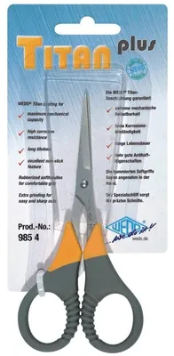 Produktbild von Wedo TITAN plus, Erwachsener, Figurenschnitt + gerader Schnitt, Einzelbild, Grau, Gelb, Edelstahl, Universal