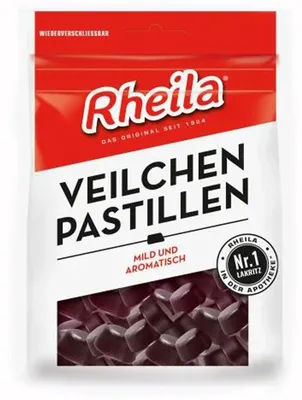 Obrázek produktu pro Rheila Violet Pastilky Tvrdé lékořicové pastilky Bez laktózy 90