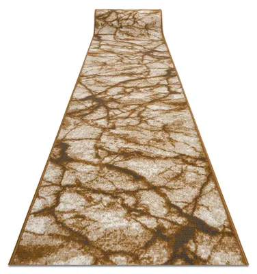 Image de TAPIS DE COULOIR BCF MORAD Marmur Marbre beige / or gris 100 cm beige 100x200 cm