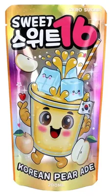 Obrázek produktu pro Sweet16 Korejská hrušková limonáda bez cukru 200 ml