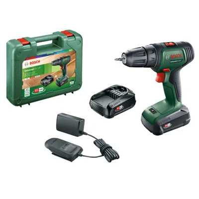 Obrázok produktu pre Univerzálna vŕtačka Bosch 18 akumulátorová - s 2 batériami
