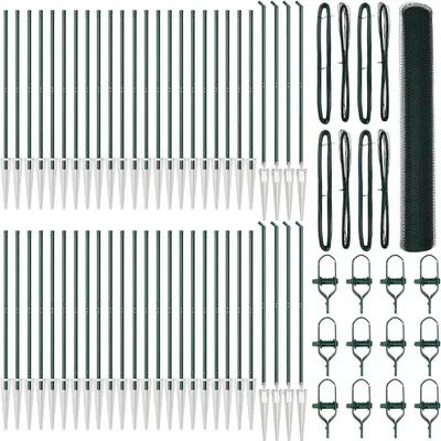 Produktbild von vidaXL Schweißdrahtzaun mit Spikes 100 x 1,2 m (B x H)