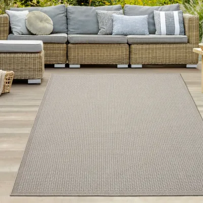 Immagine prodotto di Tappeto robusto per interni ed esterni con effetto 3d e motivo a tinta unita in tinta unita beige Dimensioni - 160 x 220 cm