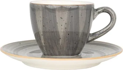 Produktbild von Bonna Aura Space - Espressotassen und Untertasse - 80 cc - Porcelain - 6er set