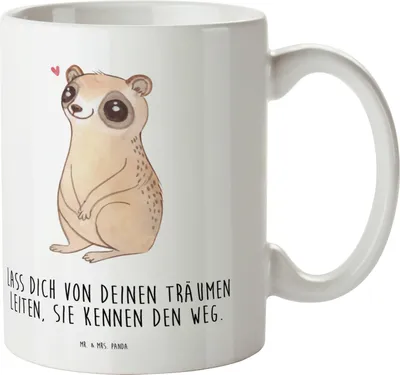 Produktbild von Mr. & Mrs. Panda Pott Plumplori Glücklich - Weiß - Geschenk, Kinderbecher, Lustige Sprüche, Mehrwegbecher, Niedlich, Glück, Plastikbecher, Kindertasse, Trinklernbecher
