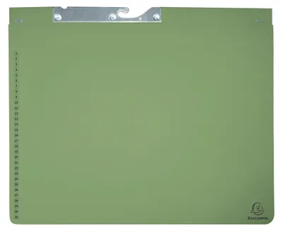 Produktbild von Exacompta 25x Pendelhefter mit 2 Abheftvorrichtungen, 275x318mm, Grün, 353225B