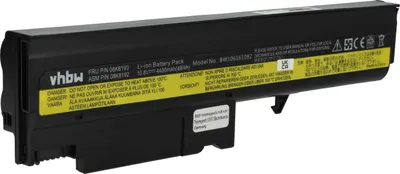 Produktbild von vhbw Akku kompatibel mit IBM ThinkPad R50p 1832, R50p, R50p 1831, R50p 1830, R50p1836, R50p 1829, R50e-1870 Notebook (4400 mAh, 10,8 V, Li-Ion)