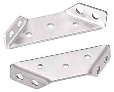 Produktbild von Regalwinkel Edelstahl Trapezförmig 68x22x13mm