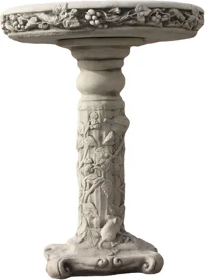 Produktbild von Tränke Verziert aus Steinguss perfekt für den Garten die Terrasse oder den Vorgarten ist Frostfest Witterungsbeständig und Neu 76cm H, JA-064