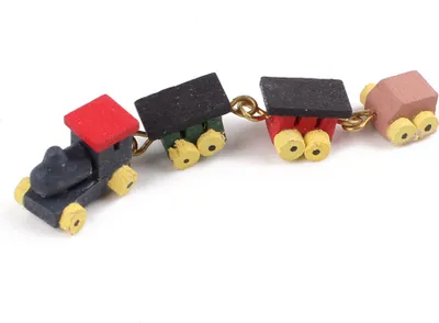 Produktbild von Adventskalender basteln und Weihnachtsdeko basteln mit Miniatur HOLZEISENBAHN