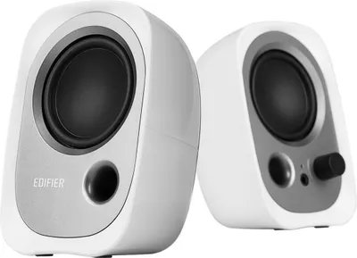 Obrázok produktu pre Edifier R12U, 2.0 kanály/kanálov, Kábel, 4 W, 30 - 20000 Hz, Strieborná, Biela