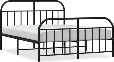 Obrázek produktu pro vidaXL Postel s čelem a nohou kovová 140x190 cm