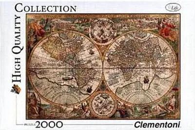 Produktbild von Clementoni Puzzle Antike Weltkarte, 2000Stück.