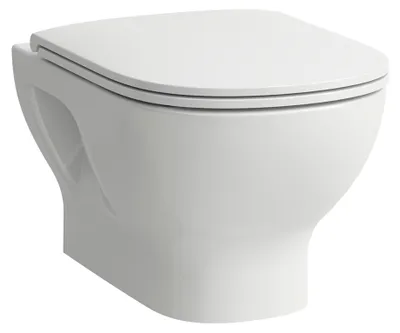 Immagine prodotto di LAUFEN LUA WC-Set, WC suspendu Basic y compris siège WC avec couvercle, fixation ouverte, H8660810000001, H8660810000001